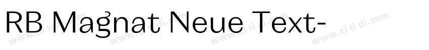 RB Magnat Neue Text字体转换
